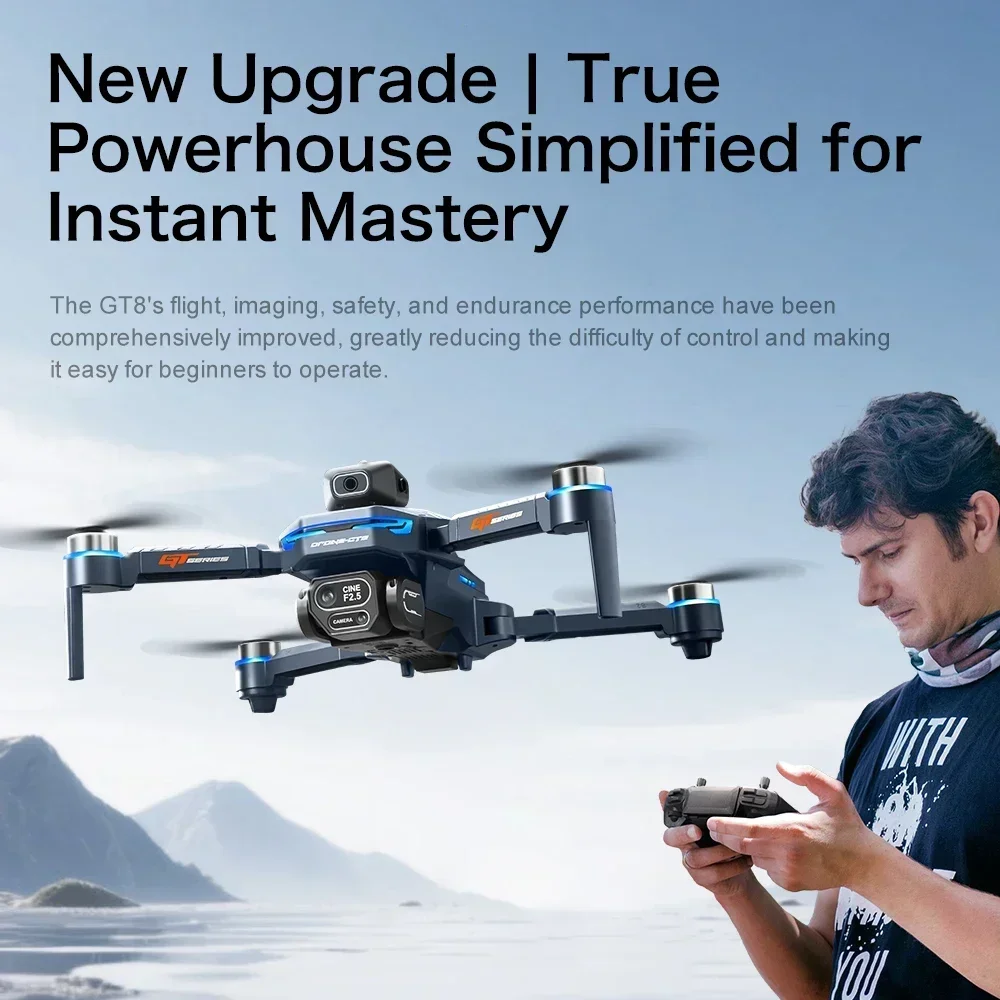 Drone 4K HD GT8 Camera Obstacl - Drone Thermal Imaging ulasan dan harga