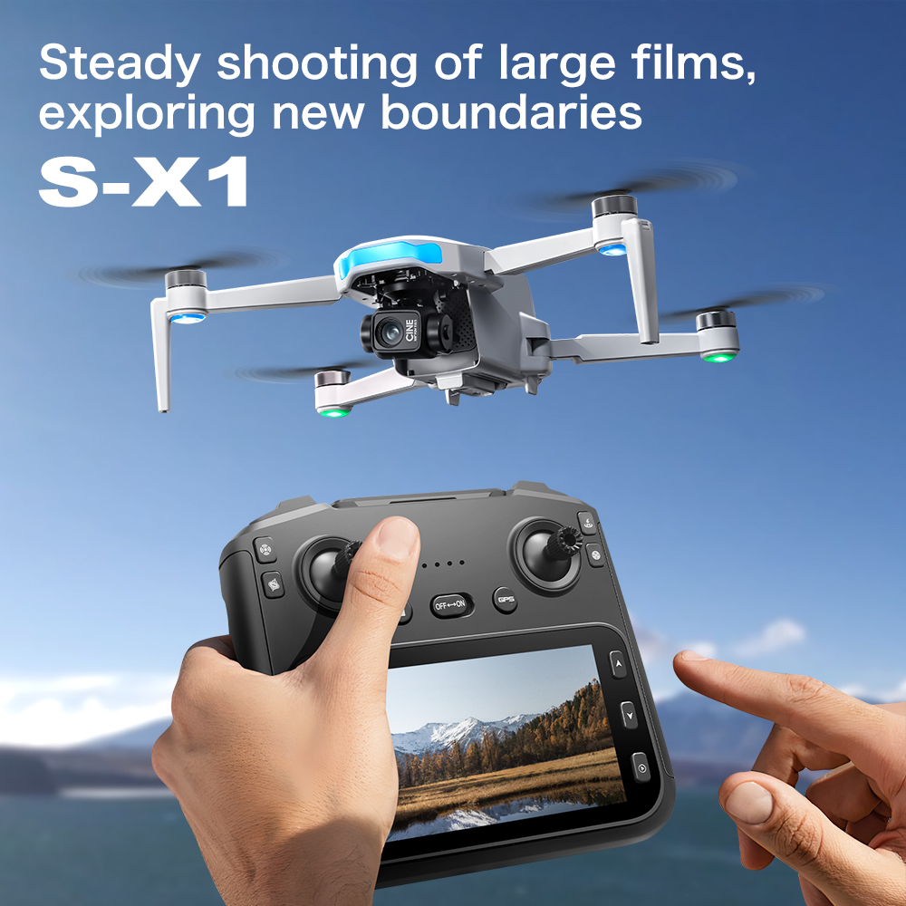 Original S-X1 GPS Foldable RC  - Drone Mapping ulasan dan harga